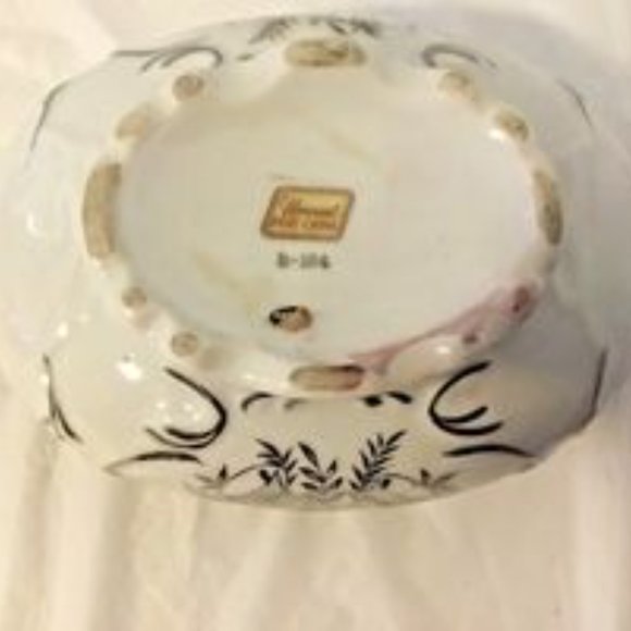 Norcrest Fine China FOR YOUR SILVER WEDDING ANNIVERSARY Bowl & Lid Made In Japan - Picture 7 of 8